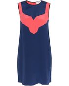 Jason Wu Colour Block Silk Dress - Lyst