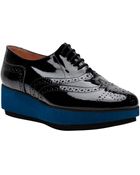 Robert Clergerie Laceup Flatform Brogue - Lyst