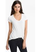 Splendid Scoop Neck Tee - Lyst