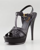 Saint Laurent Tribute Platform Sandal - Lyst