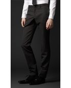 Burberry Prorsum Skinny Fit Wool Trousers - Lyst