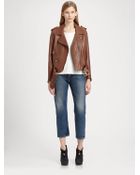 Acne Studios Leather Motorcycle Jacket - Lyst