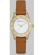 Marc By Marc Jacobs Logo Goldtone Watch - Lyst