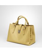 Bottega Veneta Edoardo Intrecciato Light Calf Roma Bag - Lyst