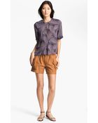A.L.C. Howel Print Silk Top - Lyst
