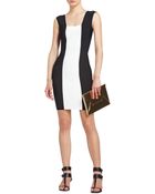 BCBGMAXAZRIA Square Neck Dress - Lyst