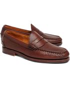 Brooks Brothers Allen Edmonds Beef Roll Pebble Penny Loafers - Lyst