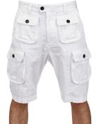 DSquared2 Dyed Military Cargo Cotton Canvas Shorts - Lyst