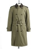 Hart Schaffner Marx Cotton Trench Coat - Lyst