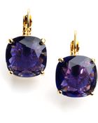 Kate Spade Small Square Leverback Earrings - Lyst