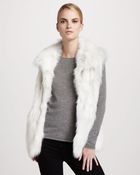 Pologeorgis Stand Collar Fox Fur Vest - Lyst