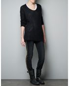 Zara Oversized Sweater - Lyst