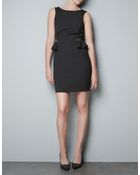 Zara Peplum Dress - Lyst