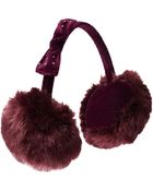Topshop Fur Pinstud Bow Earmuffs - Lyst