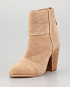 Rag & Bone Newbury Canvas Ankle Bootie Camel - Lyst