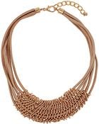 Topshop Ring Link Rope Necklace - Lyst