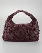 Bottega Veneta Velvet Large Hobo Bag - Lyst