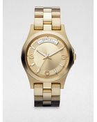 Marc By Marc Jacobs Gold-Tone Stainless Steel Watch - Lyst