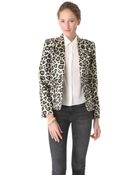 Alice + Olivia Leopard Elyse Blazer - Lyst