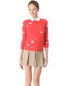 Chinti & Parker Intarsia Star Cashmere Sweater - Lyst