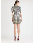 Peter Pilotto Printed Raglansleeve Dress - Lyst