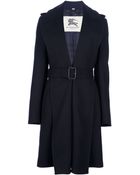 Burberry Belted Coat - Lyst