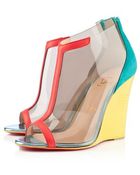 Christian Louboutin Scuba Wedge Sandals - Lyst