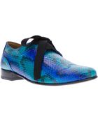 Lanvin Snake Skin Derby Shoe - Lyst