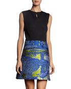 Proenza Schouler Sleeveless Multicolor Tweed Skirt Dress - Lyst