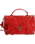 Proenza Schouler Medium Leather Satchel Bag - Lyst