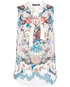 Roberto Cavalli Floral Print Blouse - Lyst