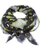 McQ by Alexander McQueen Blotchy Floral Print Scarf - Lyst