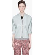 Marni Seafoam Green and Gold Lamb Leather Jacket - Lyst
