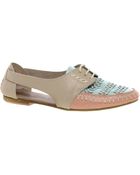 Asos Jukebox Leather Flat Shoes - Lyst