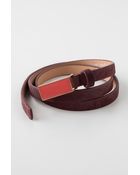 Anthropologie Textured Buckle Belt - Lyst
