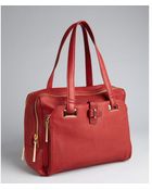 Kelsi Dagger Red Pebbled Leather Chelsea Satchel - Lyst