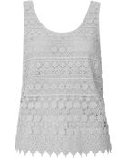 Topshop Crochet Vest - Lyst
