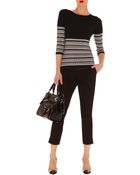 Karen Millen Leather Small Tote - Lyst
