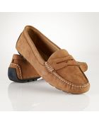 Lauren by Ralph Lauren Camilla Nubuck Loafer - Lyst