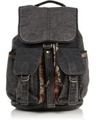 Topshop Aztec Acid Wash Backpack - Lyst