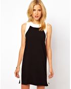 ASOS Collection Asos Shift Dress with Panel Detail - Lyst