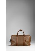 Burberry Large London Leather Holdall - Lyst