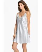 Oscar de la Renta Lovely in Lace Charmeuse Chemise - Lyst