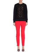 Tibi Sigrid Lace Sweatshirt - Lyst