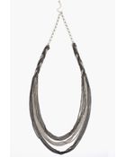 Nasty Gal Braided Chain Necklace - Lyst