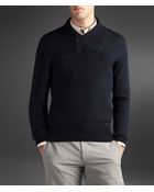 Armani Cotton T-shirt with Standup Collar - Lyst