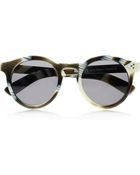 Illesteva Round Frame Acetate Sunglasses - Lyst