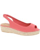 Asos Asos Happiness Peep Toe Flatforms - Lyst