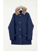 Woolrich Woolrich Navy Arctic Parka - Lyst