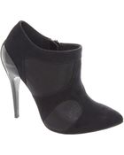 Asos Curved Heel Shoe Boots - Lyst